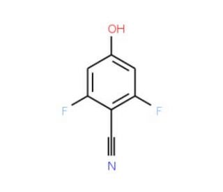 2,6-Difluoro-4-hydroxybenzonitrile (CAS 123843-57-2) - chemical structure image