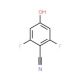 2,6-Difluoro-4-hydroxybenzonitrile (CAS 123843-57-2) - chemical structure image