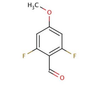2,6-Difluoro-4-methoxybenzaldehyde (CAS 256417-10-4) - chemical structure image