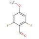 2,6-Difluoro-4-methoxybenzaldehyde (CAS 256417-10-4) - chemical structure image
