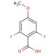 2,6-Difluoro-4-methoxybenzoic acid (CAS 123843-65-2) - chemical structure image