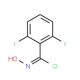 2,6-Difluoro-N-hydroxybenzenecarboximidoylchloride (CAS 118591-69-8) - chemical structure image