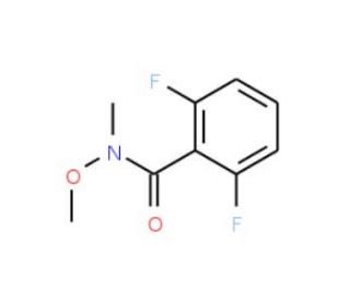 2,6-Difluoro-N-methoxy-N-methylbenzenecarboxamide (CAS 937601-82-6) - chemical structure image