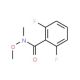 2,6-Difluoro-N-methoxy-N-methylbenzenecarboxamide (CAS 937601-82-6) - chemical structure image