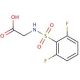 {[(2,6-difluorophenyl)sulfonyl]amino}acetic acid (CAS 731003-82-0) - chemical structure image
