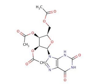 2,6-Dihydro-9-(2′,3′,5′-tri-O-acetyl-β-D-ribofuranosyl)purine (CAS 61444-45-9) - chemical structure image