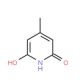 2,6-Dihydroxy-4-methylpyridine (CAS 4664-16-8) - chemical structure image