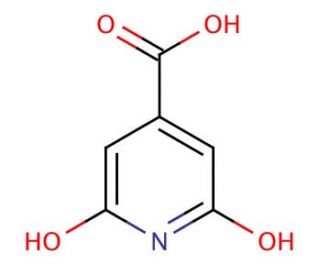 2,6-Dihydroxypyridine-4-carboxylic acid (CAS 99-11-6) - chemical structure image