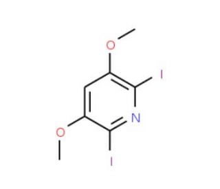 2,6-Diiodo-3,5-dimethoxypyridine (CAS 1131335-49-3) - chemical structure image