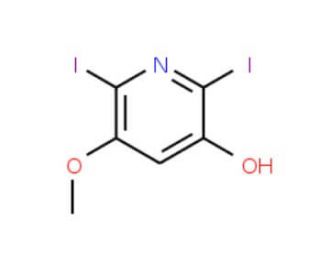 2,6-Diiodo-5-methoxypyridin-3-ol (CAS 1087659-27-5) - chemical structure image