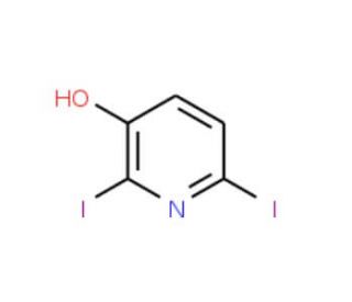 2,6-Diiodopyridin-3-ol (CAS 14764-90-0) - chemical structure image