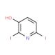 2,6-Diiodopyridin-3-ol (CAS 14764-90-0) - chemical structure image