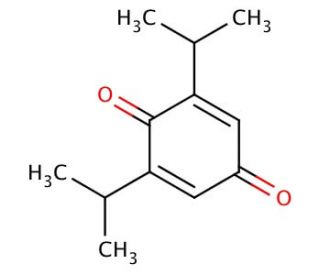 2,6-Diisopropyl-1,4-benzoquinone (CAS 1988-11-0) - chemical structure image