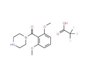 (2,6-Dimethoxy-phenyl)-piperazin-1-yl-methanone trifluoroacetate - chemical structure image