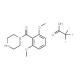 (2,6-Dimethoxy-phenyl)-piperazin-1-yl-methanone trifluoroacetate - chemical structure image
