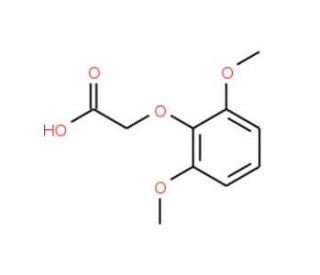 2,6-Dimethoxyphenoxyacetic acid (CAS 95110-10-4) - chemical structure image