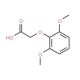 2,6-Dimethoxyphenoxyacetic acid (CAS 95110-10-4) - chemical structure image
