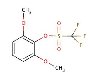 2,6-Dimethoxyphenyl trifluoromethanesulfonate (CAS 60319-07-5) - chemical structure image
