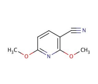 2,6-Dimethoxypyridine-3-carbonitrile (CAS 121643-45-6) - chemical structure image