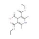 2,6-Dimethyl-1,4-dihydro-pyridine-3,4,5-tricarboxylic acid 3,5-diethyl ester (CAS 19350-66-4) - chemical structure image