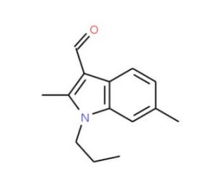 2,6-Dimethyl-1-propyl-1H-indole-3-carbaldehyde - chemical structure image