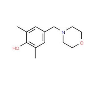 2,6-dimethyl-4-(morpholin-4-ylmethyl)phenol (CAS 21894-01-9) - chemical structure image