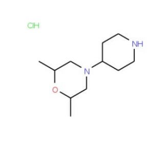 2,6-Dimethyl-4-piperidin-4-yl-morpholine hydrochloride - chemical structure image