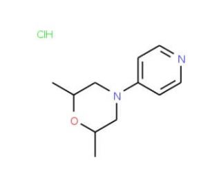 2,6-dimethyl-4-pyridin-4-ylmorpholine hydrochloride - chemical structure image