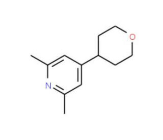2,6-Dimethyl-4-(tetrahydro-pyran-4-yl)-pyridine - chemical structure image