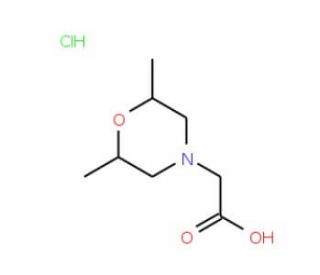 (2,6-Dimethyl-morpholin-4-yl)-acetic acid hydrochloride (CAS 142893-66-1) - chemical structure image