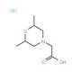 (2,6-Dimethyl-morpholin-4-yl)-acetic acid hydrochloride (CAS 142893-66-1) - chemical structure image