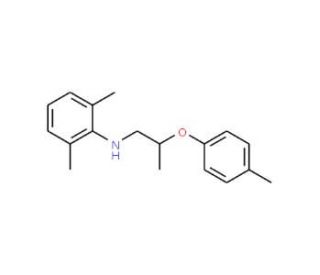 2,6-Dimethyl-N-[2-(4-methylphenoxy)propyl]aniline - chemical structure image