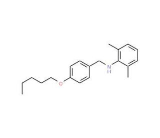 2,6-Dimethyl-N-[4-(pentyloxy)benzyl]aniline - chemical structure image
