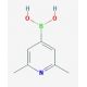 2,6-Dimethyl-pyridine-4-boronic acid (CAS 846548-44-5) - chemical structure image