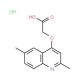 (2,6-Dimethyl-quinolin-4-yloxy)-acetic acid hydrochloride - chemical structure image