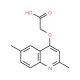 (2,6-Dimethyl-quinolin-4-yloxy)-acetic acid - chemical structure image