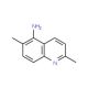 2,6-Dimethyl-quinolin-5-ylamine (CAS 116632-59-8) - chemical structure image