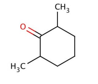2,6-Dimethylcyclohexanone, mixture of isomers (CAS 2816-57-1) - chemical structure image
