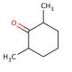 2,6-Dimethylcyclohexanone, mixture of isomers (CAS 2816-57-1) - chemical structure image