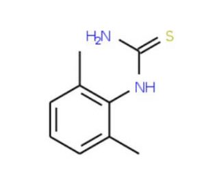 2,6-Dimethylphenylthiourea (CAS 6396-76-5) - chemical structure image