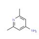 2,6-Dimethylpyridin-4-ylamine (CAS 3512-80-9) - chemical structure image