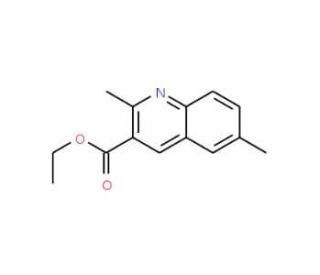 2,6-Dimethylquinoline-3-carboxylic acid ethylester (CAS 892874-63-4) - chemical structure image