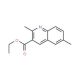 2,6-Dimethylquinoline-3-carboxylic acid ethylester (CAS 892874-63-4) - chemical structure image