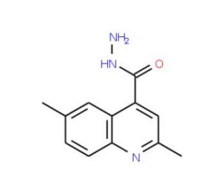 2,6-Dimethylquinoline-4-carbohydrazide (CAS 613656-68-1) - chemical structure image