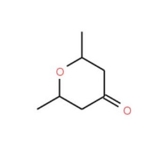 2,6-Dimethyltetrahydro-4H-pyran-4-one (CAS 1073-79-6) - chemical structure image