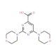 2,6-Dimorpholin-4-ylpyrimidine-4-carboxylic acid (CAS 450368-32-8) - chemical structure image