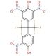 2,6-Dinitro-4-(2,2,2-trifluoro-1-(4-hydroxy-3-nitro-phenyl)-1-trifluoromethyl-ethyl)-phenol - chemical structure image