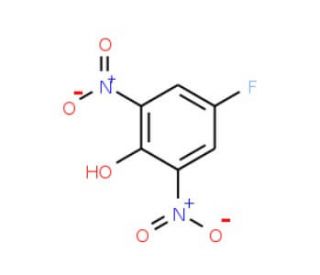 2,6-Dinitro-4-fluorophenol (CAS 364-32-9) - chemical structure image