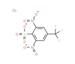2,6-Dinitro-4-(trifluoromethyl)benzenesulfonic acid, sodium salt (CAS 54495-25-9) - chemical structure image