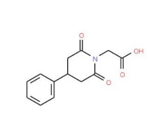 (2,6-Dioxo-4-phenyl-piperidin-1-yl)-acetic acid - chemical structure image